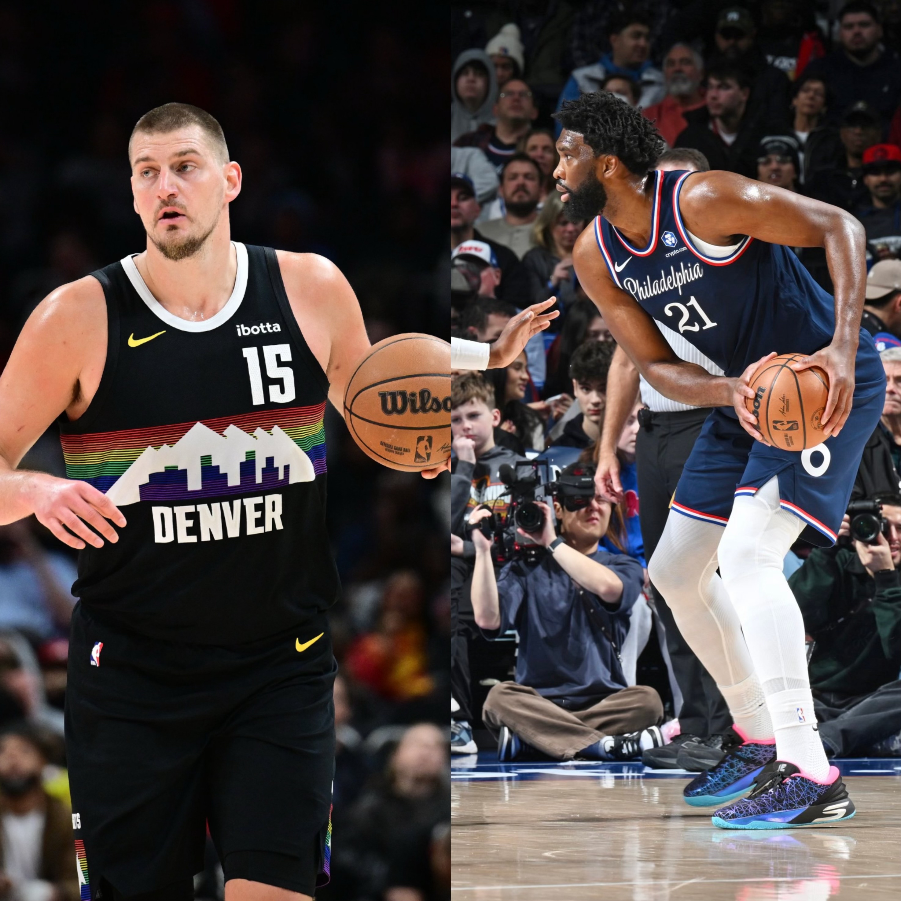 老鹰对阵深圳队，恩比德攻防两端统治